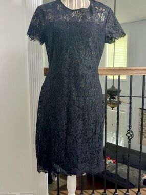 Banana Republic Black Lace Mini Dress
